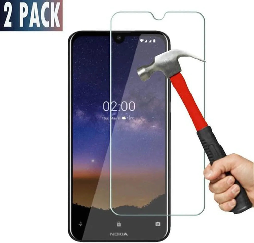 Nokia 2.2 Screenprotector Gehard 9H – Anti-kras – 2-Pack-Ilumina Benelux