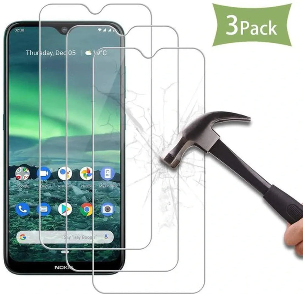 Nokia 2.3 Screenprotector Gehard 9H – Anti Kras – Tempered Glas – 1-Pack-Ilumina Benelux