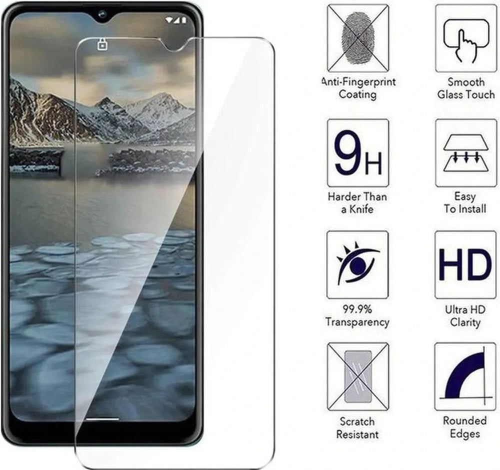 Nokia 2.4 Screenprotector Gehard 9H – Anti Kras – 3-Pack-Ilumina Benelux
