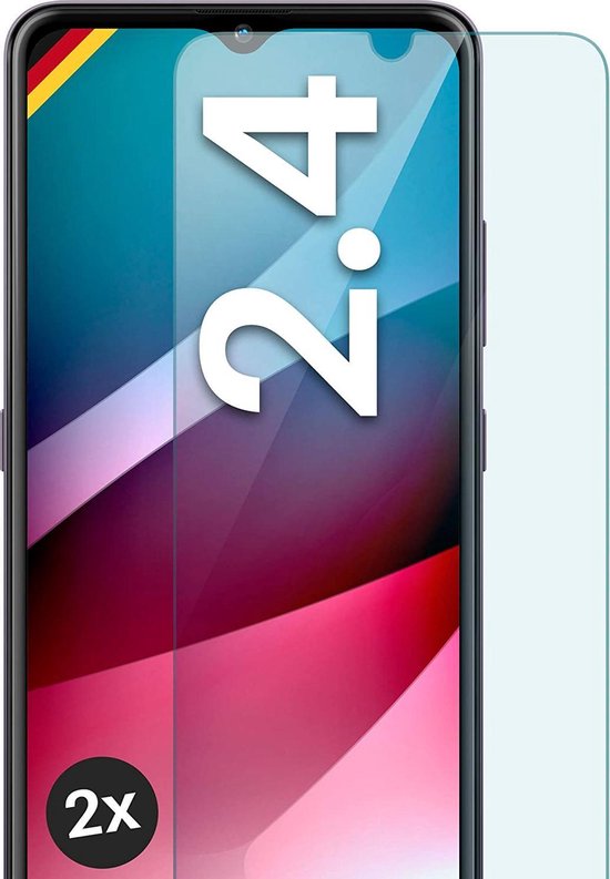 Nokia 2.4 Screenprotector Gehard 9H – Anti-kras – 2-Pack-Ilumina Benelux