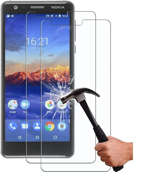 Nokia 3.1 Screenprotector Gehard 9H – Anti-kras – 2-Pack-Ilumina Benelux