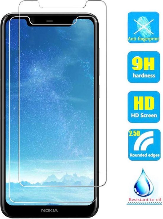 Nokia 5.1 Plus Screenprotector Gehard 9H – Anti-kras – 1-Pack-Ilumina Benelux