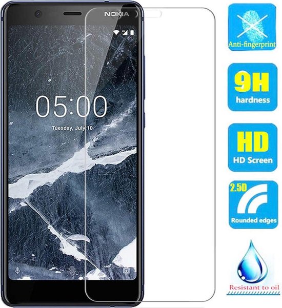 Nokia 5.1 Screenprotector Gehard 9H – Anti-kras – 1-Pack-Ilumina Benelux
