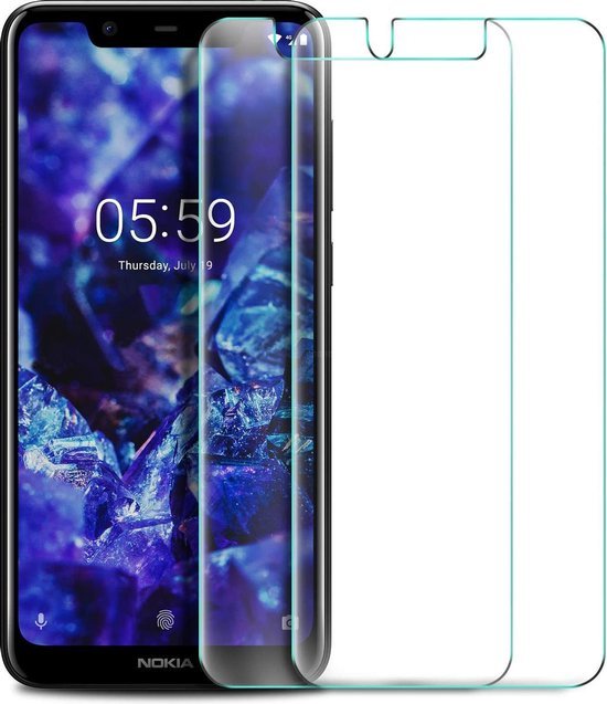 Nokia 5.1 Screenprotector Gehard 9H – Anti-kras – 2-Pack-Ilumina Benelux
