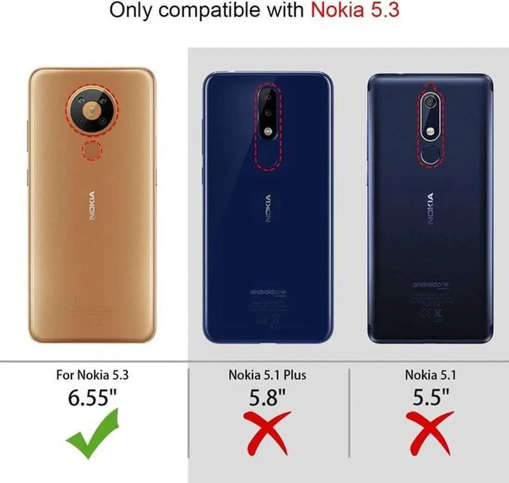 Nokia 5.3 Screenprotector Gehard 9H – Anti-kras – Tempered Glas – 1-Pack-Ilumina Benelux