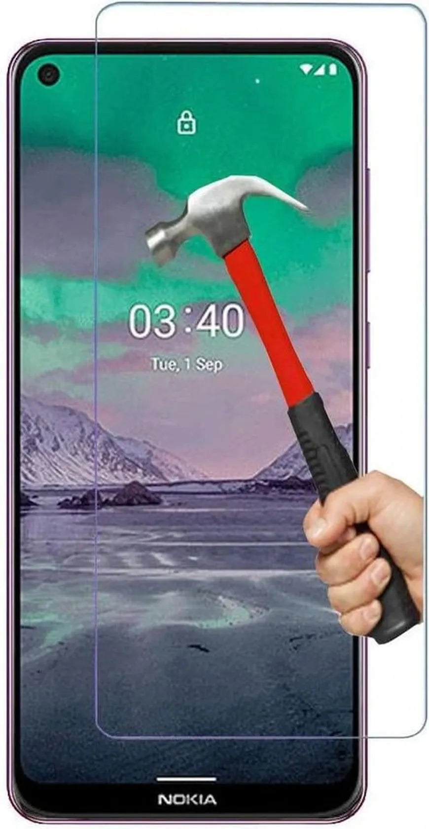 Nokia 5.4 Screenprotector Gehard 9H – Anti-kras – 3-Pack-Ilumina Benelux