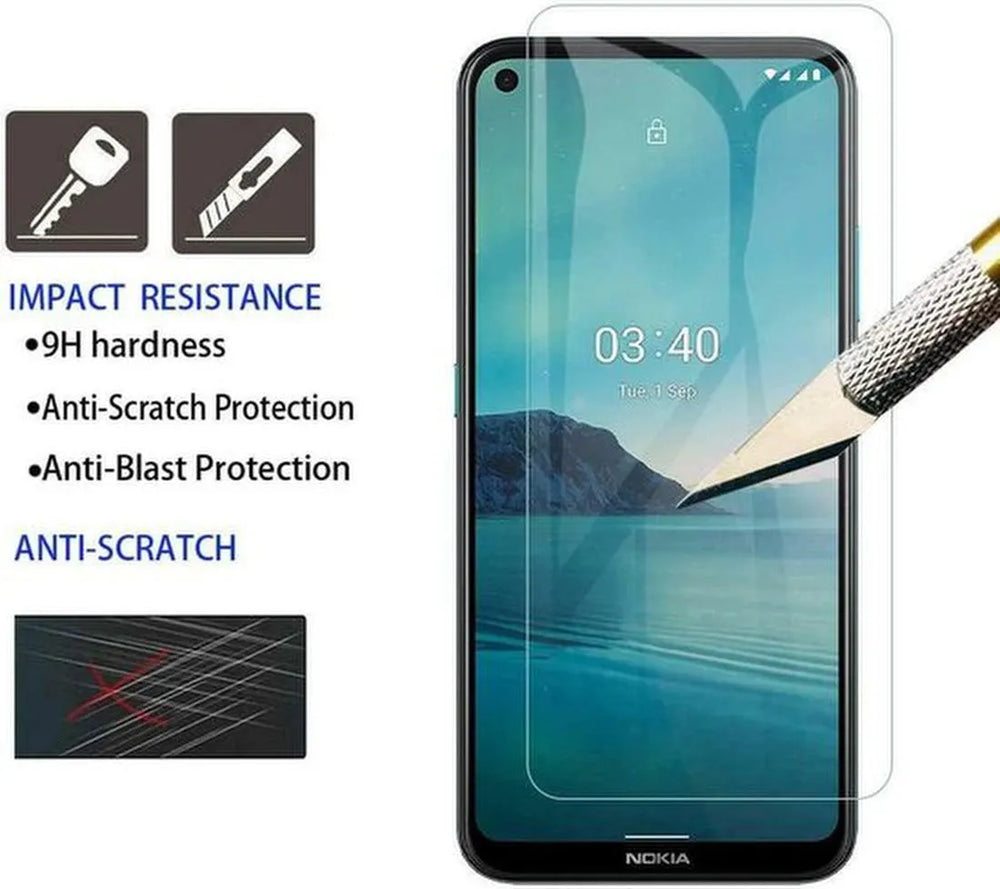 Nokia 5.4 Screenprotector Gehard 9H – Anti-kras – Tempered Glas – 1-Pack-Ilumina Benelux