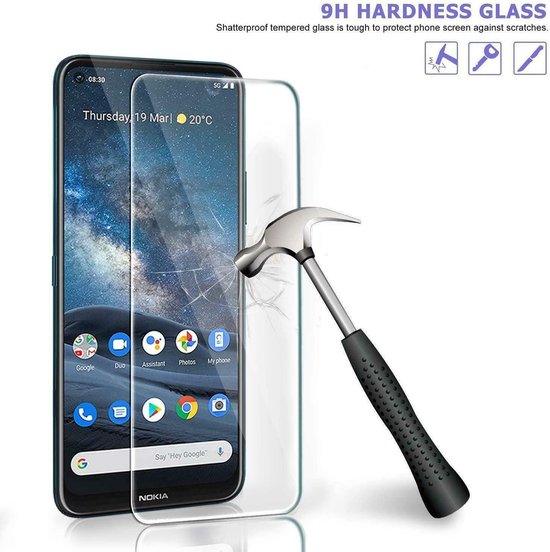 Nokia 5.4 Screenprotector Gehard 9H – Anti-kras – Tempered Glas – 1-Pack-Ilumina Benelux