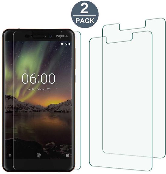 Nokia 6.1 (2018) Screenprotector Gehard 9H – Anti-kras – 1-Pack-Ilumina Benelux