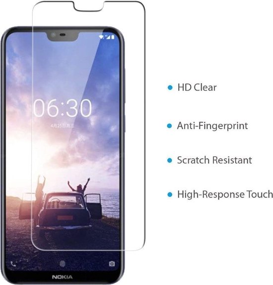 Nokia 6.1 Plus (Nokia X6) Screenprotector Gehard 9H – Anti-kras – 3-Pack-Ilumina Benelux