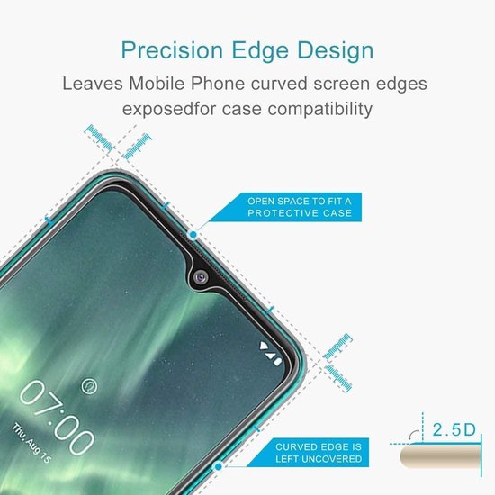 Nokia 6.2 / 7.2 Screenprotector Gehard 9H – Anti-kras – Tempered Glas – 1-Pack-Ilumina Benelux