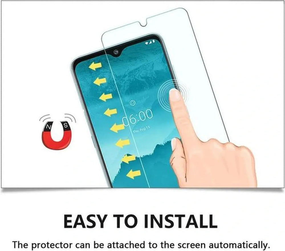 Nokia 6.2 Screenprotector Gehard 9H – Anti Kras – 2-Pack-Ilumina Benelux