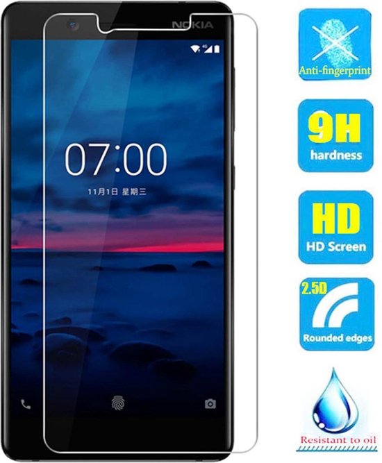 Nokia 7 Screenprotector Gehard 9H – Anti-kras – 1-Pack-Ilumina Benelux