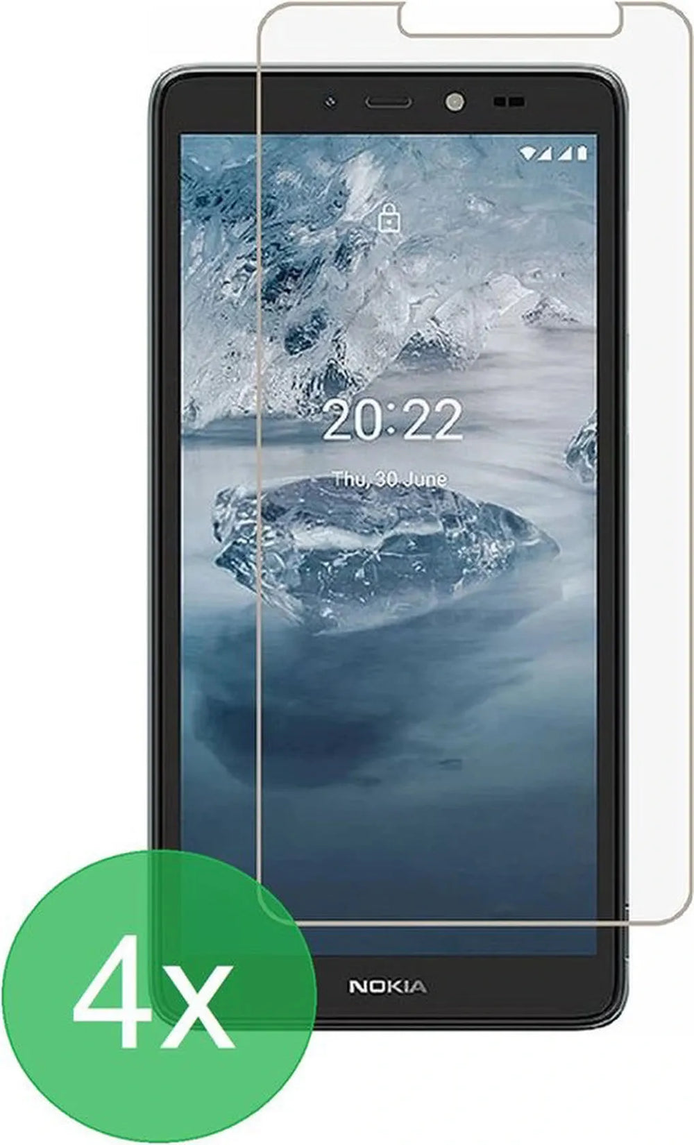 Nokia C2 2nd Edition Screenprotector Gehard 9H – Anti-kras – 4-Pack-Ilumina Benelux
