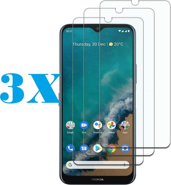 Nokia C21 Plus Screenprotector Gehard 9H – Anti-kras – 3-Pack-Ilumina Benelux