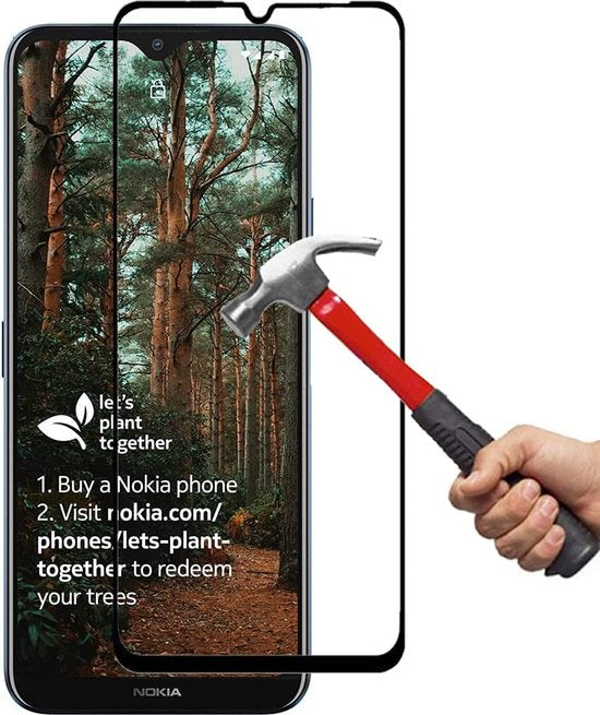 Nokia G10 / G20 Screenprotector Full Cover Screenprotector Gehard 9H – 2-Pack-Ilumina Benelux