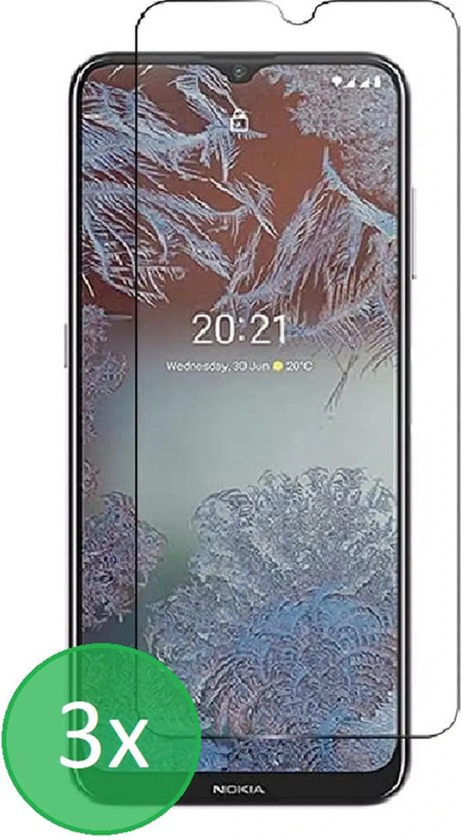 Nokia G10/G20 Screenprotector Gehard 9H – Anti-kras – 3-Pack-Ilumina Benelux