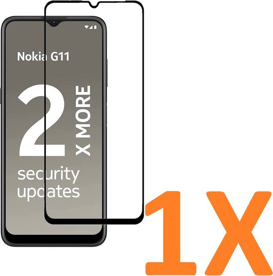 Nokia G11 / G21 Screenprotector Gehard 9H Screenprotector Full Cover – Tempered Glas – 1-Pack-Ilumina Benelux