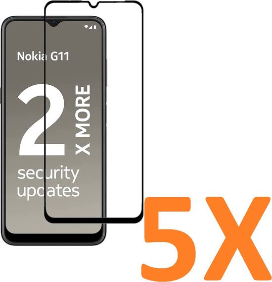 Nokia G11/G21 Screenprotector Gehard 9H Screenprotector Full Cover – 5-Pack-Ilumina Benelux