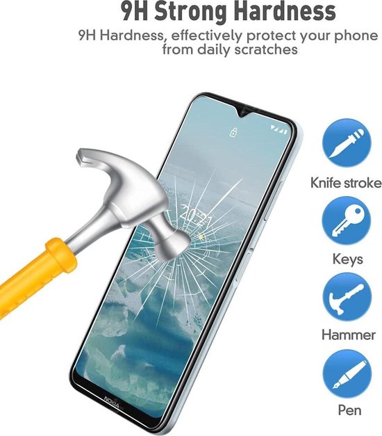 Nokia G20 / G10 Screenprotector Gehard 9H – Anti-kras – 2-Pack-Ilumina Benelux