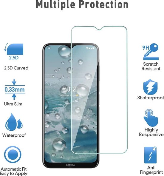 Nokia G20 / G10 Screenprotector Gehard 9H – Anti-kras – 3-Pack-Ilumina Benelux