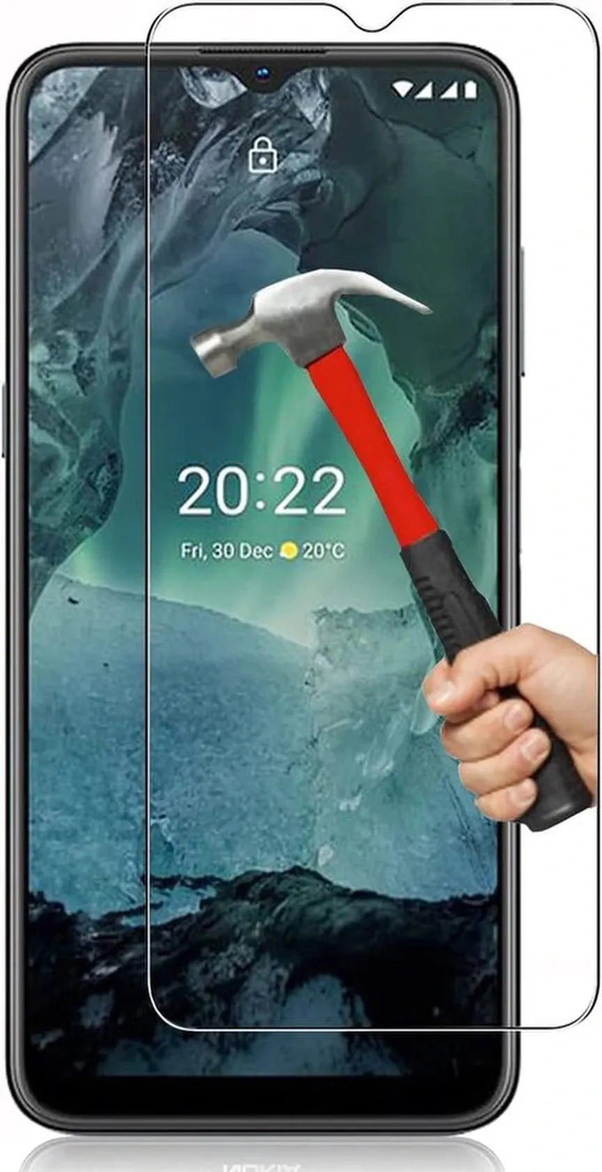 Nokia G21/G11 Screenprotector Gehard 9H – Anti-kras – 4-Pack-Ilumina Benelux