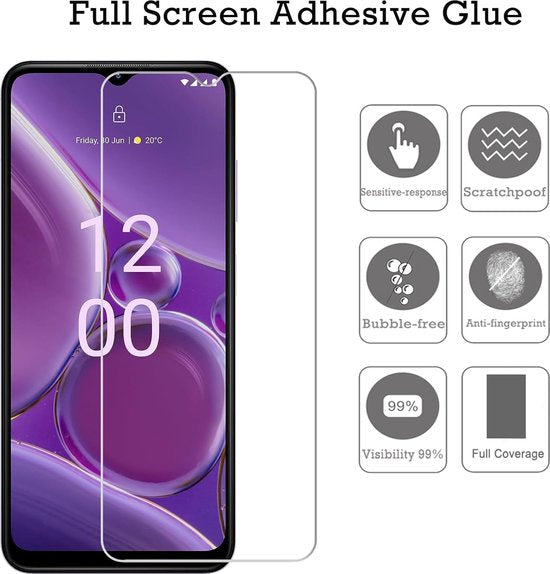 Nokia G42 5G Screenprotector Gehard 9H – Anti Kras – 3-Pack Tempered Glas-Ilumina Benelux