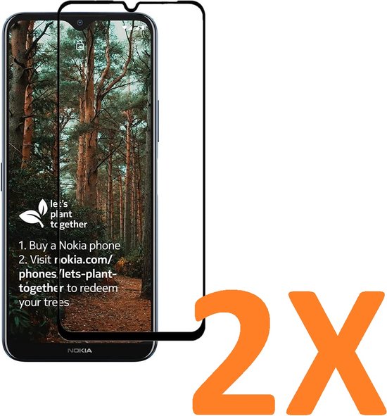 Nokia G50 Screenprotector Full Cover Screenprotector Gehard 9H – 2-Pack-Ilumina Benelux