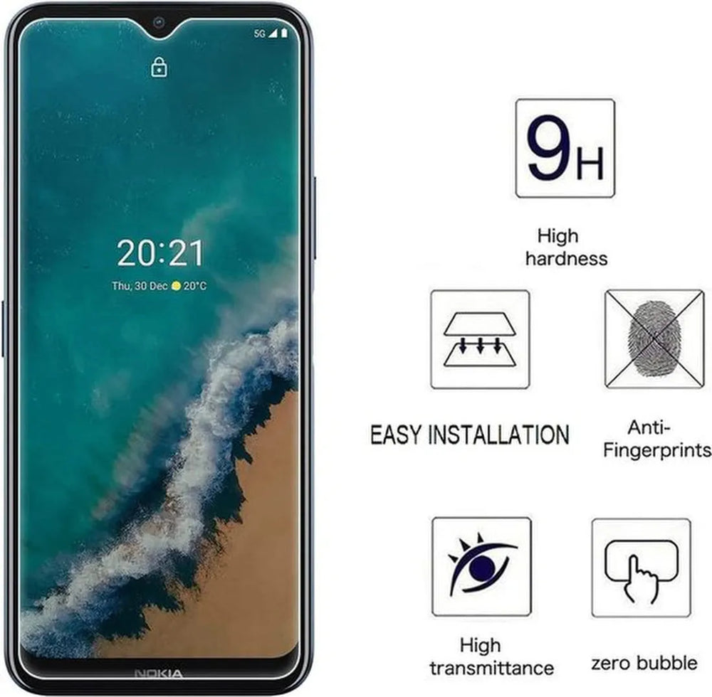 Nokia G50 Screenprotector Gehard 9H – Anti-kras – Tempered Glas – 1-Pack-Ilumina Benelux