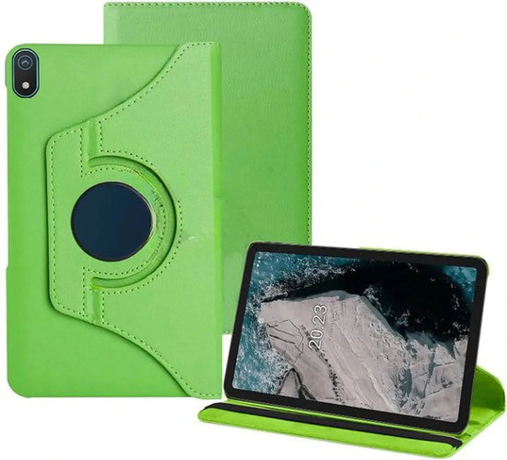 Nokia T20 – Multi Stand Case Hoesjes – 360° draaibaar – Groen-Tablethoesjes-Ilumina Benelux