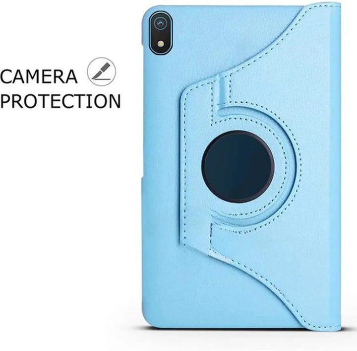 Nokia T20 – Multi Stand Case Hoesjes – 360° draaibaar – Turquoise-Tablethoesjes-Ilumina Benelux