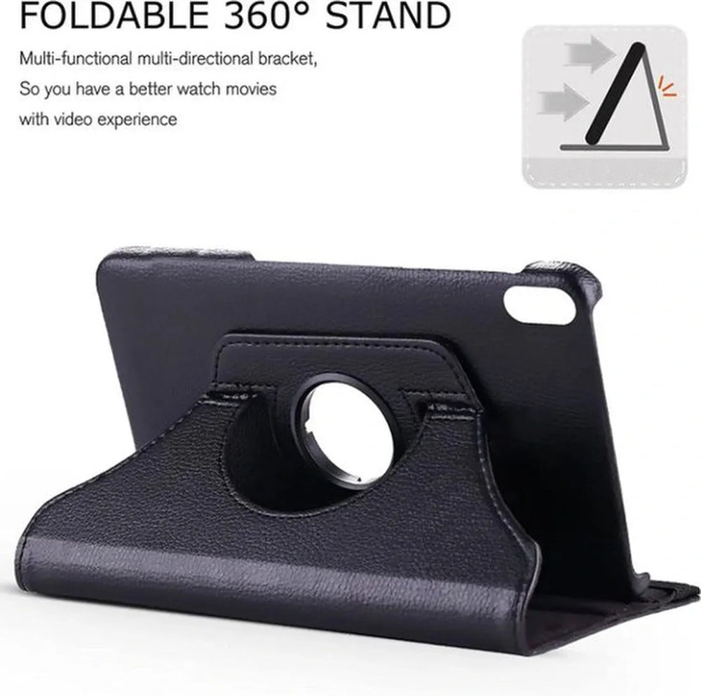 Nokia T20 – Multi-stand Hoesjes – 360° draaibaar – Zwart-Tablethoesjes-Ilumina Benelux