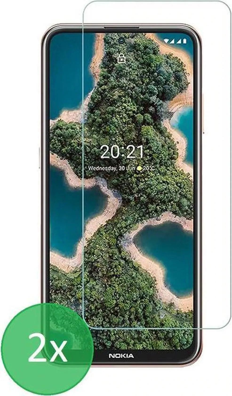 Nokia X10 / X20 Screenprotector Gehard 9H – Anti Kras – 2-Pack Tempered Glas-Ilumina Benelux
