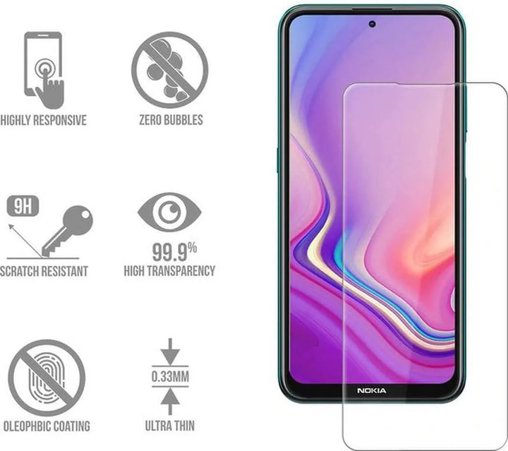 Nokia X20/X10 Screenprotector Gehard 9H – Anti-kras – 3-Pack-Ilumina Benelux