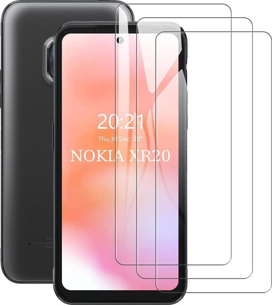 Nokia XR20 Screenprotector Gehard 9H – Anti-kras – 3-Pack-Ilumina Benelux