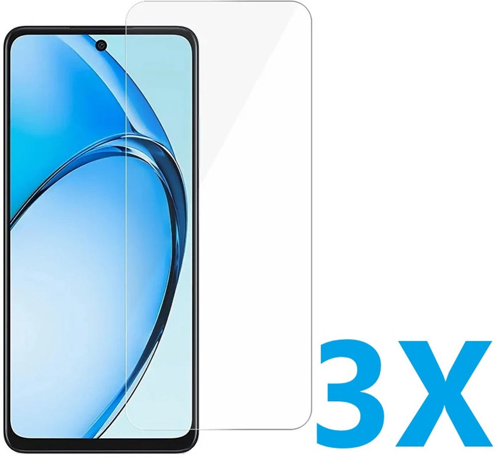 OPPO A80 5G – 9H Gehard Glas – Anti-kras – 3-Pack-Ilumina Benelux
