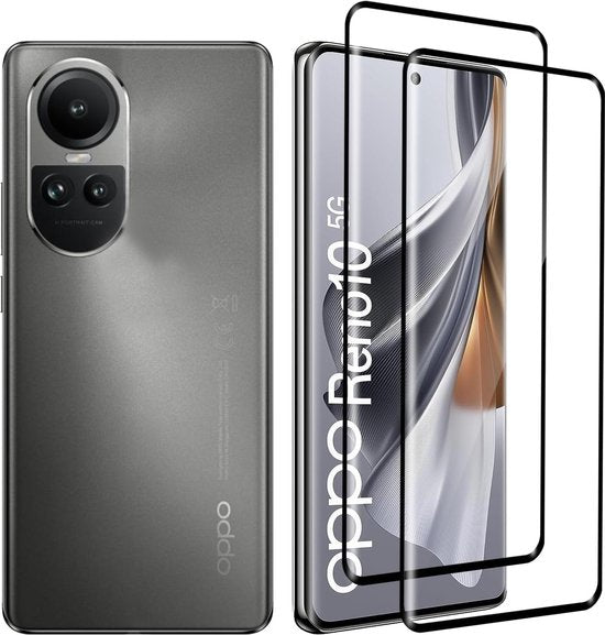 OPPO Reno 10 / Reno 10 Pro 5G Screenprotector Full Cover Screenprotector Gehard 9H – 2-Pack-Ilumina Benelux