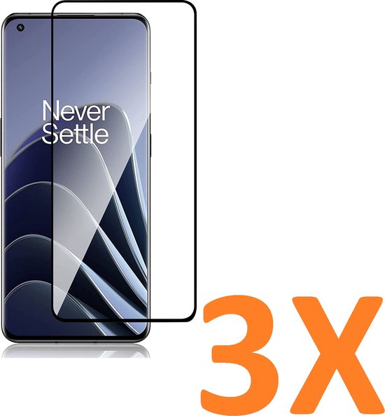 OnePlus 10 Pro Screenprotector Full Cover Screenprotector Gehard 9H – 3-Pack-Ilumina Benelux