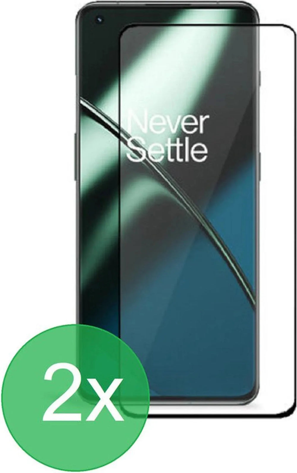 OnePlus 11 Screenprotector Full Cover Screenprotector Gehard 9H – 2-Pack-Ilumina Benelux