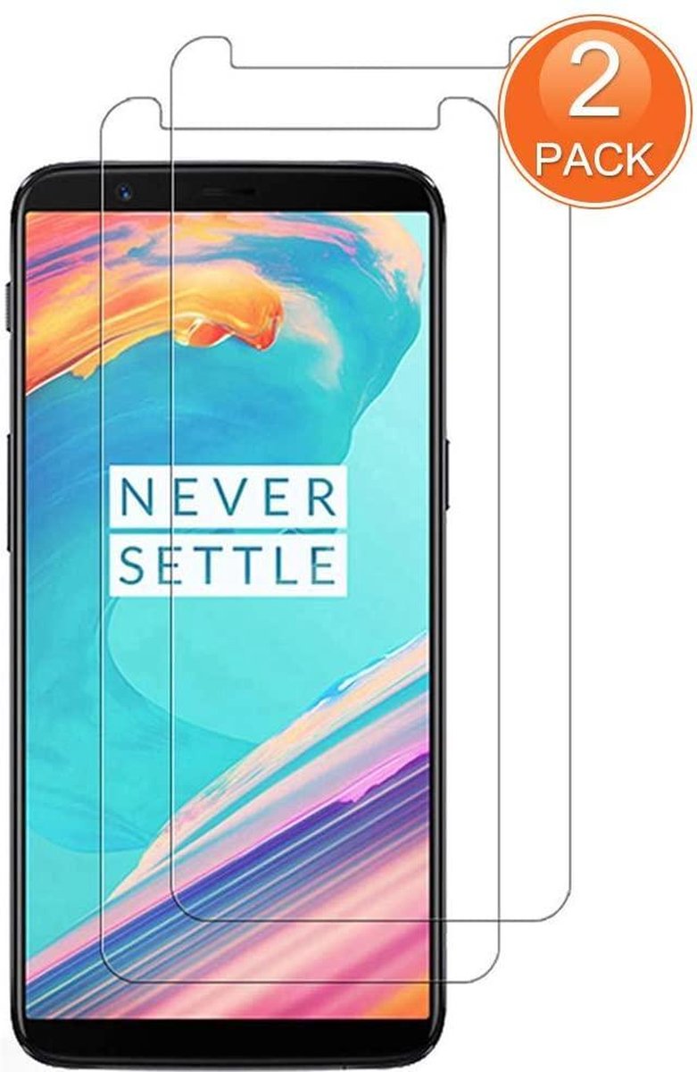 OnePlus 5T Screenprotector Gehard 9H – Anti-kras – 2-Pack-Ilumina Benelux