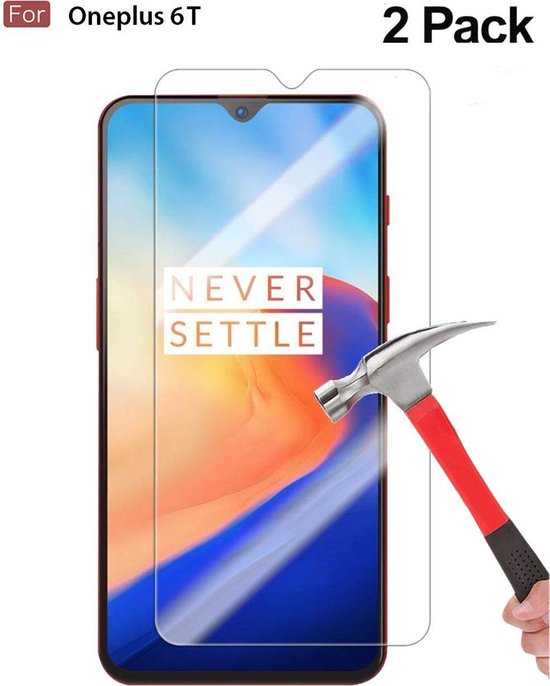 OnePlus 6T Screenprotector Gehard 9H – Anti Kras – Tempered Glas – 1-Pack-Ilumina Benelux
