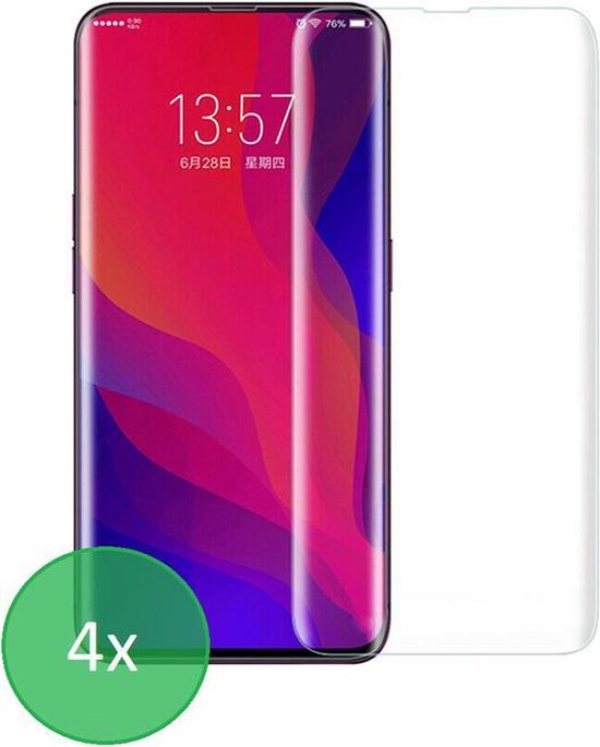 OnePlus 7 Pro Screenprotector Gehard 9H – Anti-kras – 4-Pack Tempered Glas-Ilumina Benelux