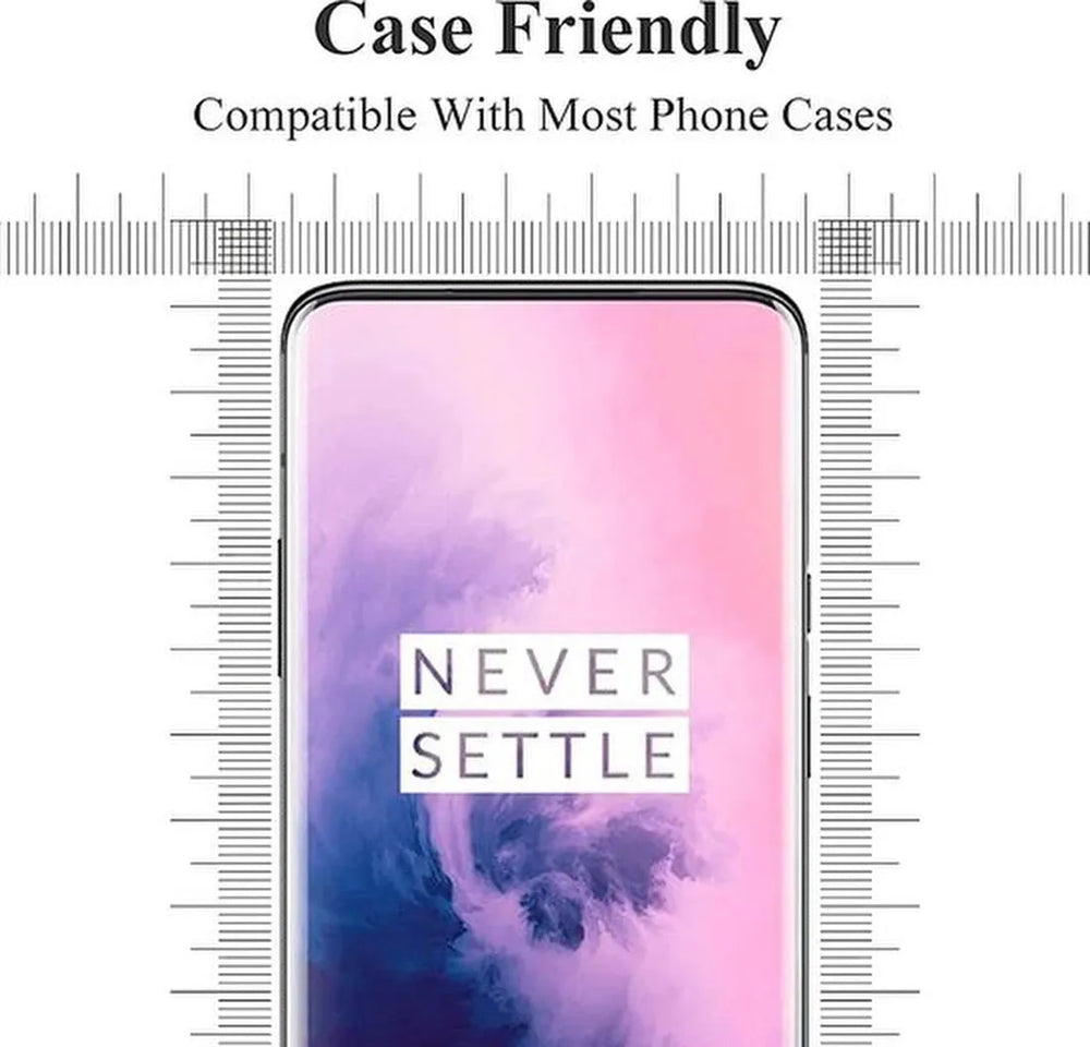 OnePlus 7T Pro/7 Pro Screenprotector Full Cover Screenprotector Gehard 9H – Anti-kras – 3-Pack-Ilumina Benelux