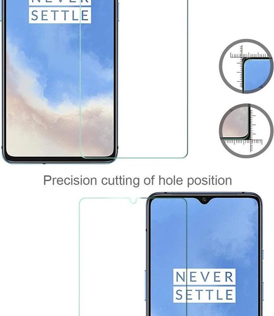 OnePlus 7T Screenprotector Gehard 9H – Anti-kras – 2-Pack-Ilumina Benelux