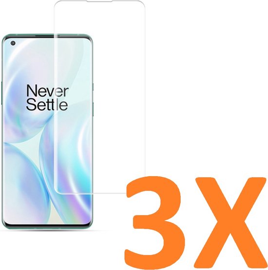 OnePlus 8 Pro Screenprotector Gehard 9H – Anti-kras – Tempered Glas – 3-Pack-Ilumina Benelux