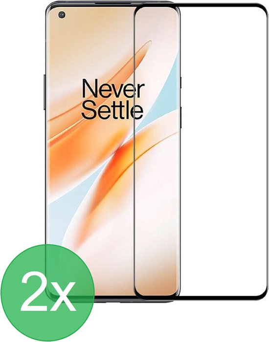 OnePlus 8 Screenprotector Full Cover Screenprotector Gehard 9H – 2-Pack-Ilumina Benelux