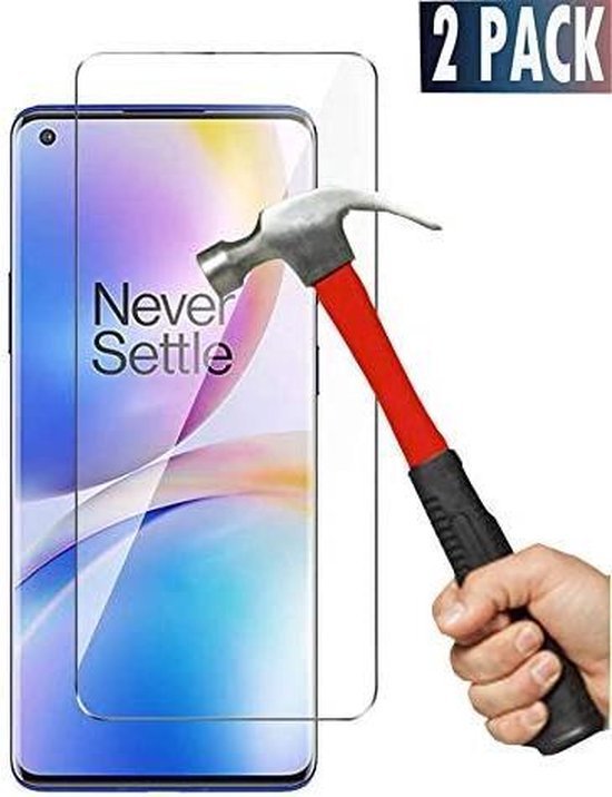 OnePlus 8 Screenprotector Gehard 9H – Anti Kras – 2-Pack-Ilumina Benelux
