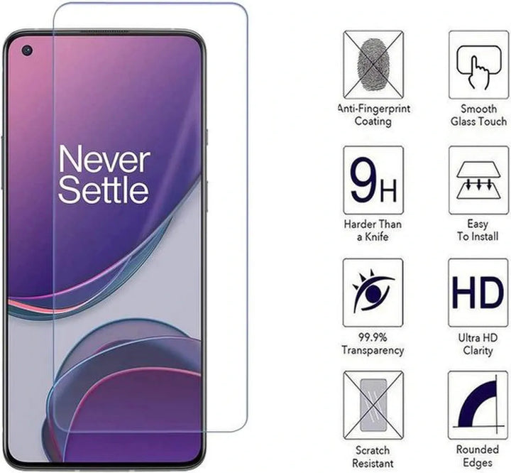 OnePlus 8T / 8T 5G Screenprotector Gehard 9H – Anti-kras – 3-Pack-Ilumina Benelux