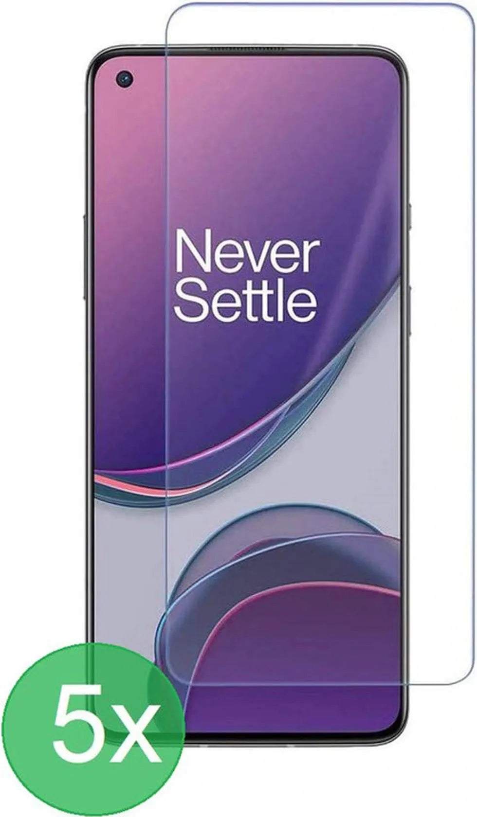 OnePlus 8T / 8T 5G Screenprotector Gehard 9H – Anti-kras – 5-Pack-Ilumina Benelux
