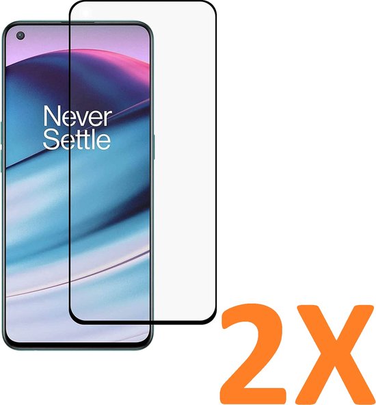 OnePlus Nord 2 5G Screenprotector Full Cover Screenprotector Gehard 9H – 2-Pack-Ilumina Benelux